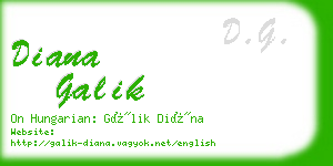 diana galik business card